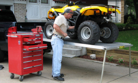 Work Table Ramp Support Legs - LoadAll InnerBox Loading Systems Inc.