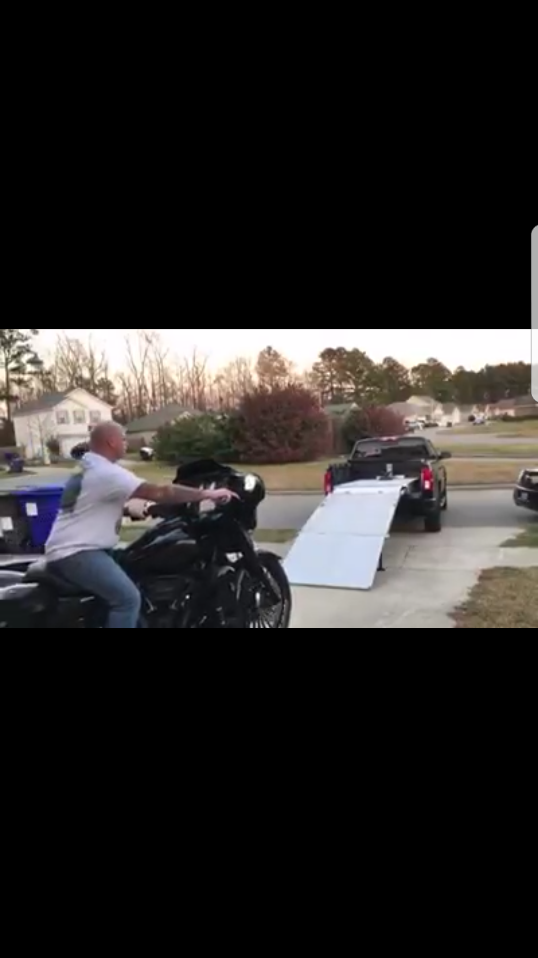Customer Video Loading his bike with the loadall ramp
