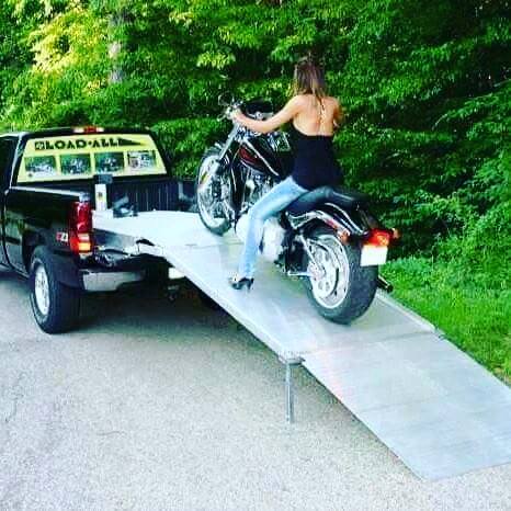 Motorcycle loading ramp